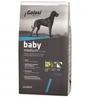 Golosi Baby Medium Puppy Tavuklu 12 kg Köpek Maması kullananlar yorumlar